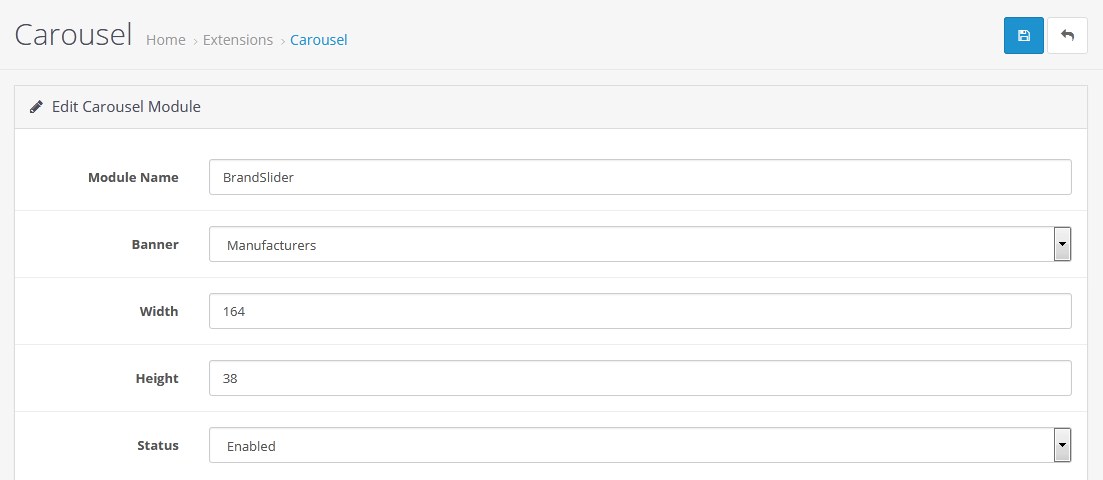 admin carousel