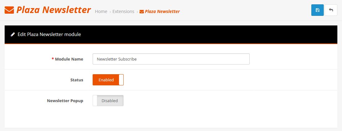 admin newsletter