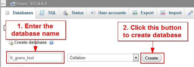 create database