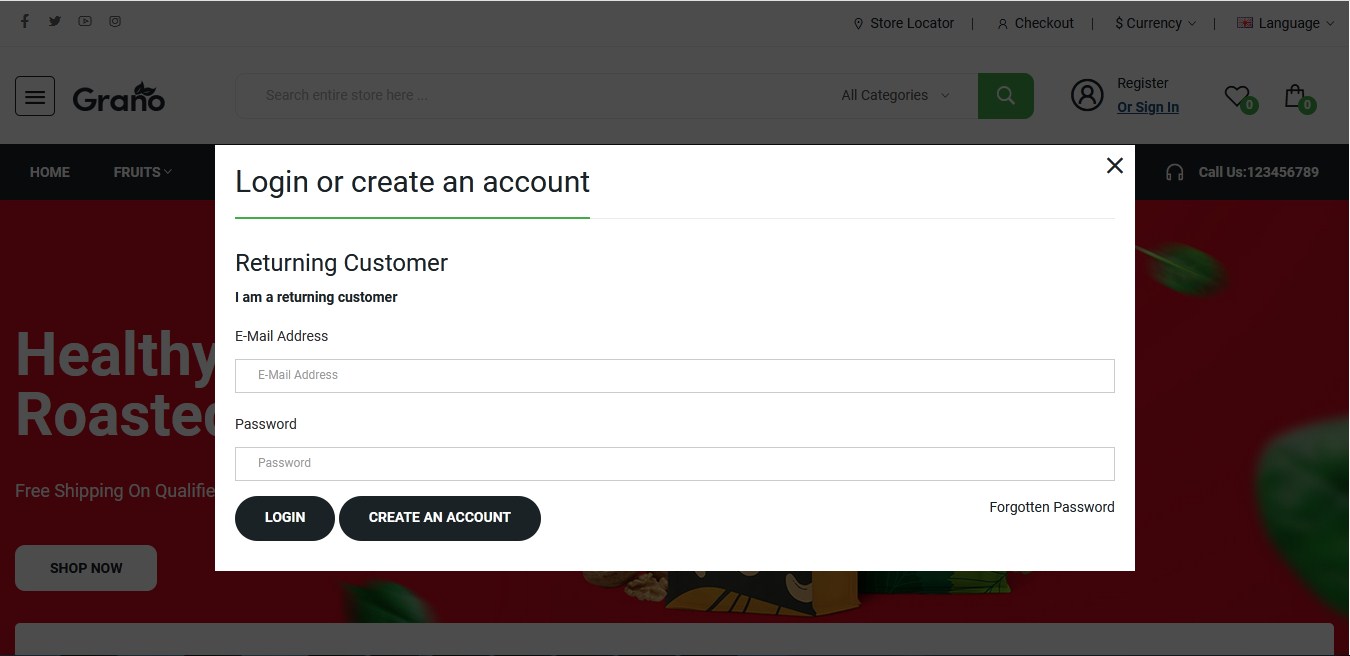 ajax login