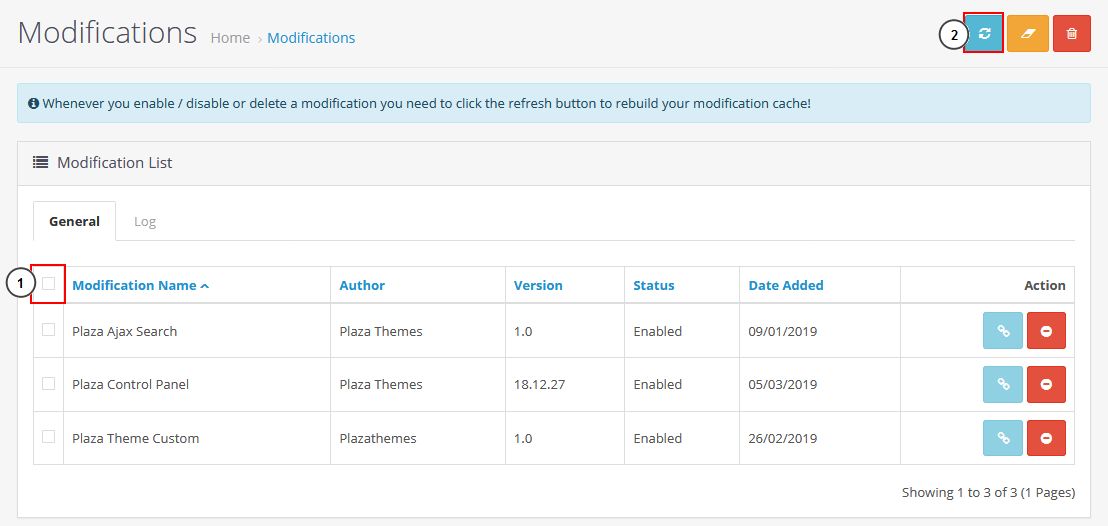 modifications