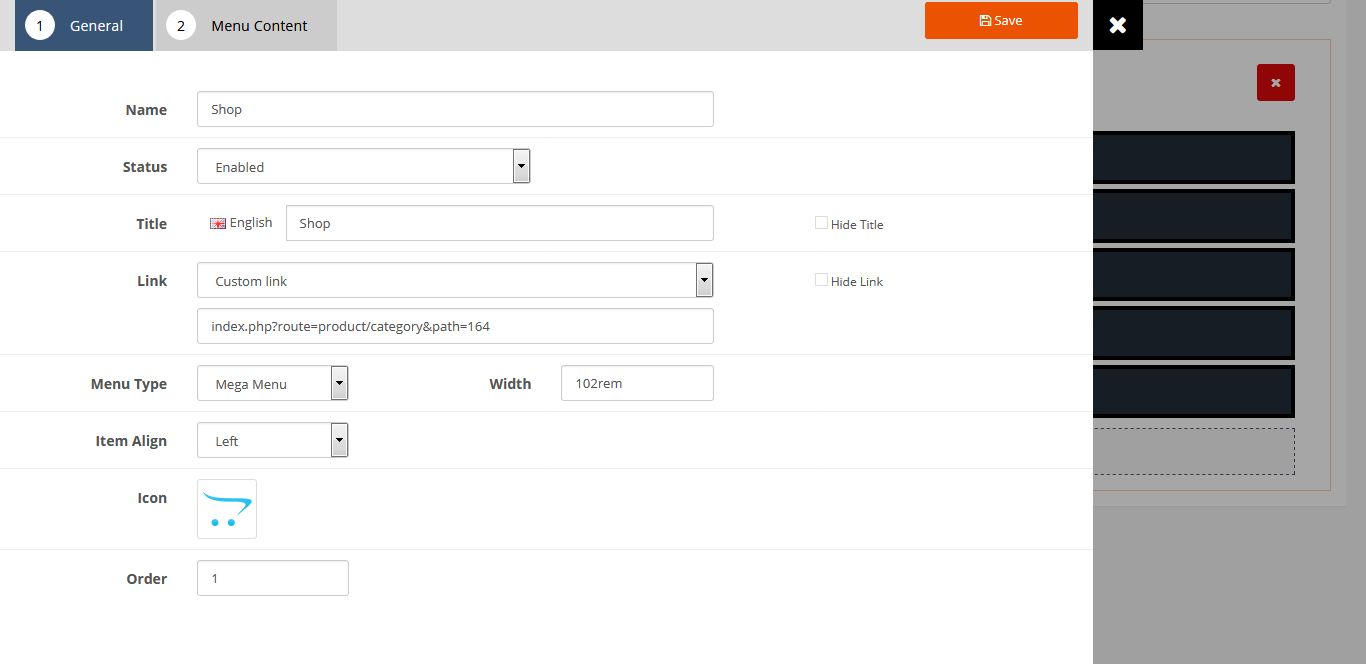tab setting